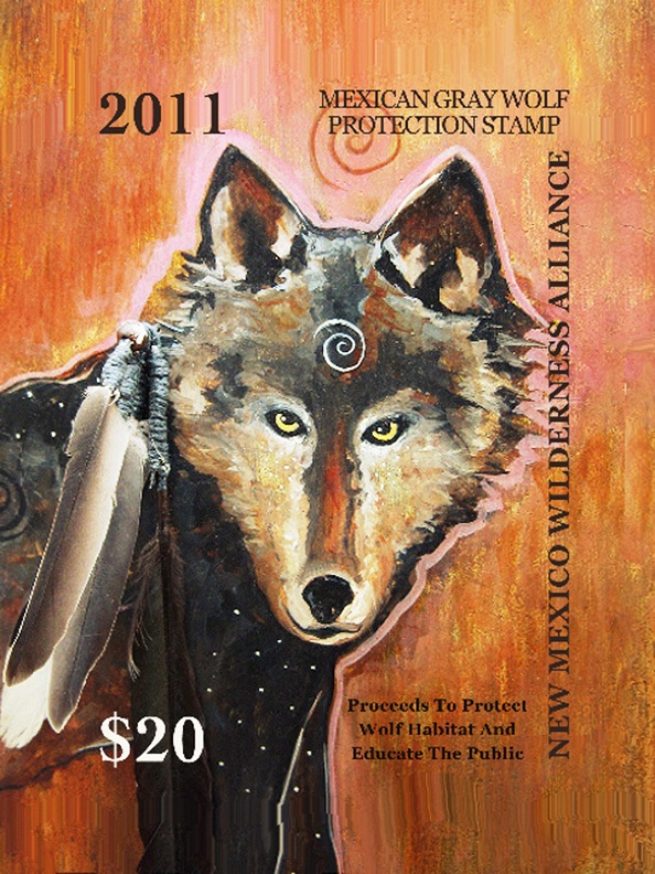 New Mexico Wolf Stamp designed by Virginia
Maria Romero